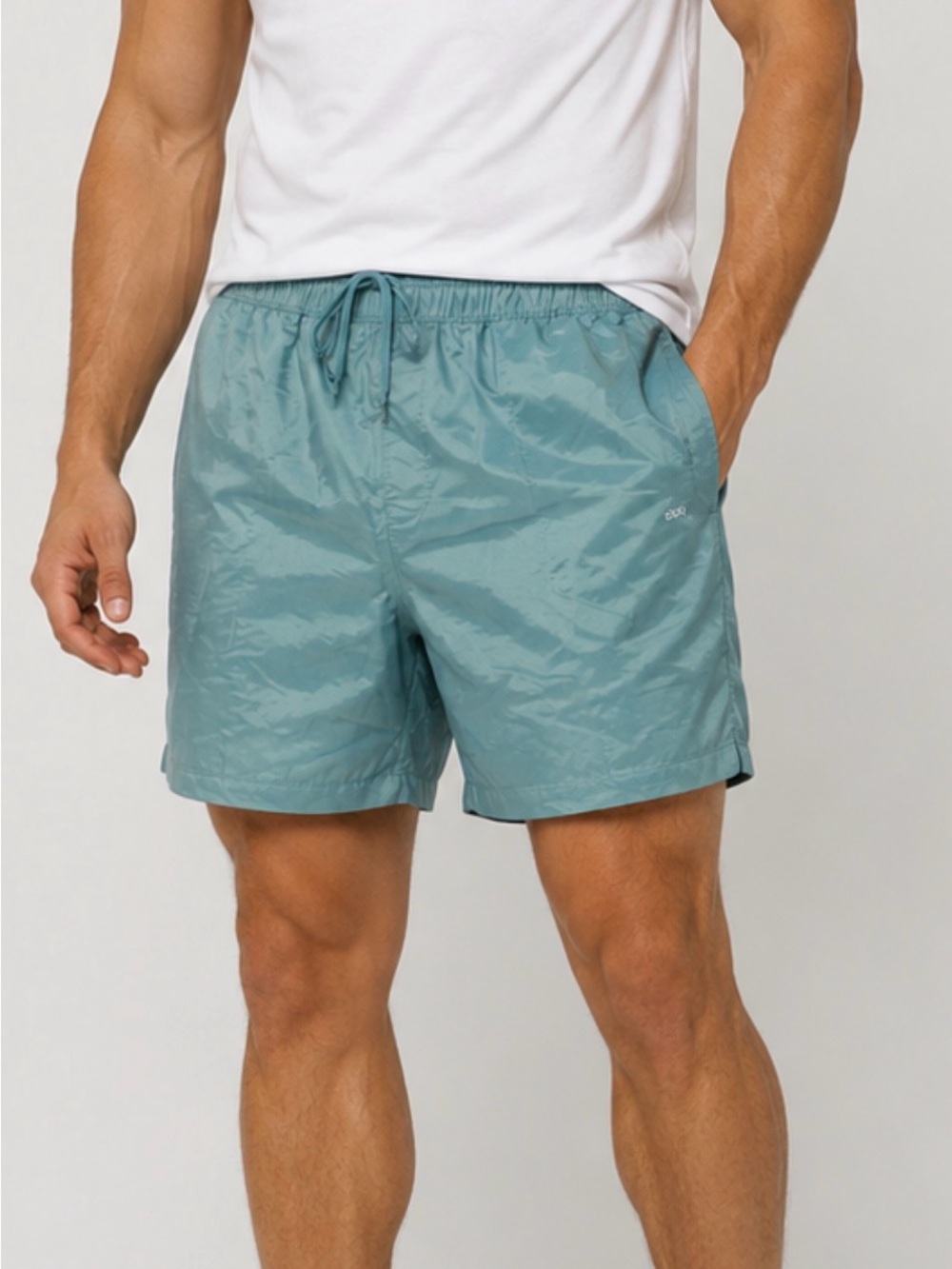 DSG Light Teal Men's Athletic Shorts NWT XXL with slight sheen finish!